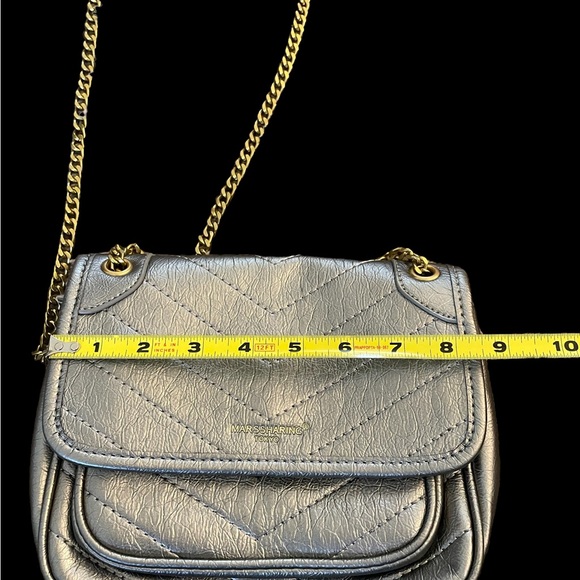Marssharing Tokyo Sling Silver Crossbody adjustable chain strap inner pockets - Picture 7 of 8